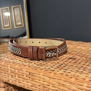 Banana Republic Brown and Black Woven Women's Belt